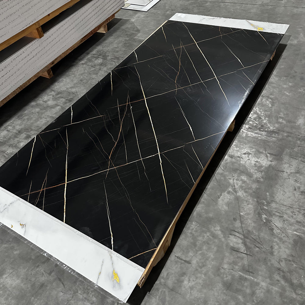 PVC marble sheet for shower walls with marble effect bathroom panel OEM ODM and Low MOQ supply