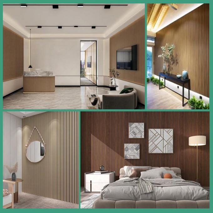 Custom Polyester Fiber Acoustic Panel Fireproof Painted Soundproof-100% Polyester+MDF With Veneer — image 6