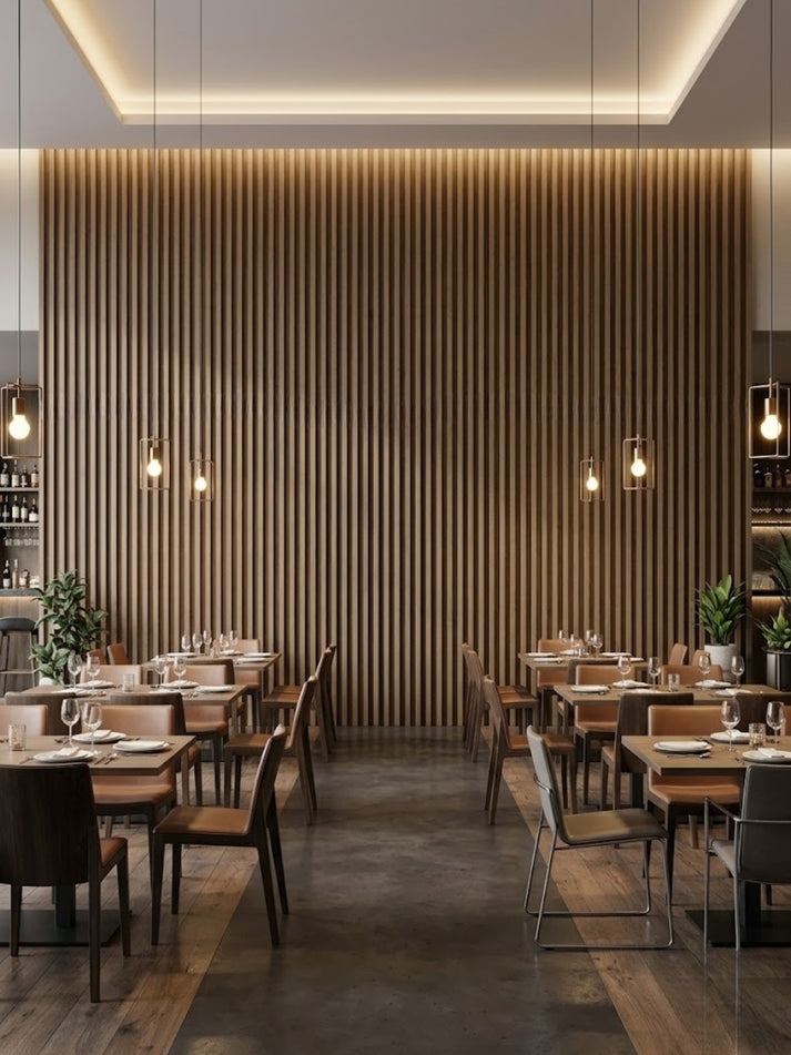 WPC Fluted Wall Panel 10mm 159x2900mm - Interior Slat Cladding