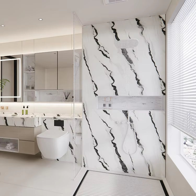 PVC Marble Shower Wall Panel Waterproof Interior Wall Panel+1000×2400×10mm — image 13
