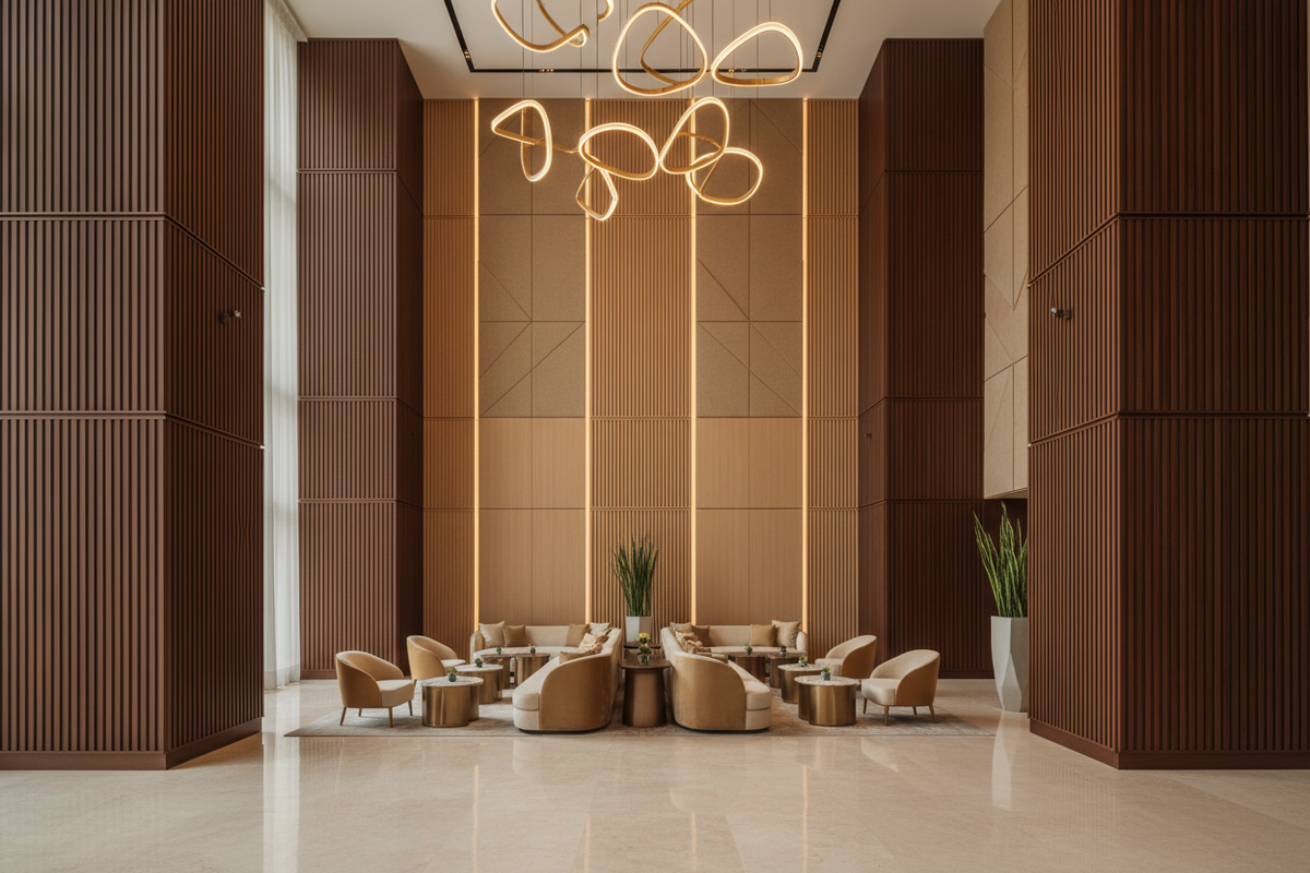 Statement surfaces for visible public areas