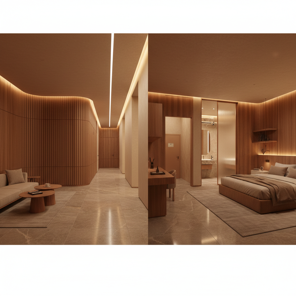 One Finish System - {Guest Room to Lobby}