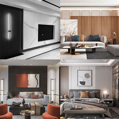 Interior Waterproof Wood Grain Laminated PVC WPC Wall Panels Designs Decor – 160×24×2900mm — image 2