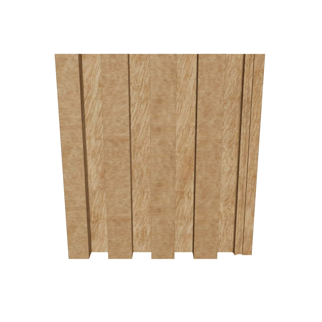 Hollow WPC Wall Cladding 219x26mm - Lightweight Outdoor Siding