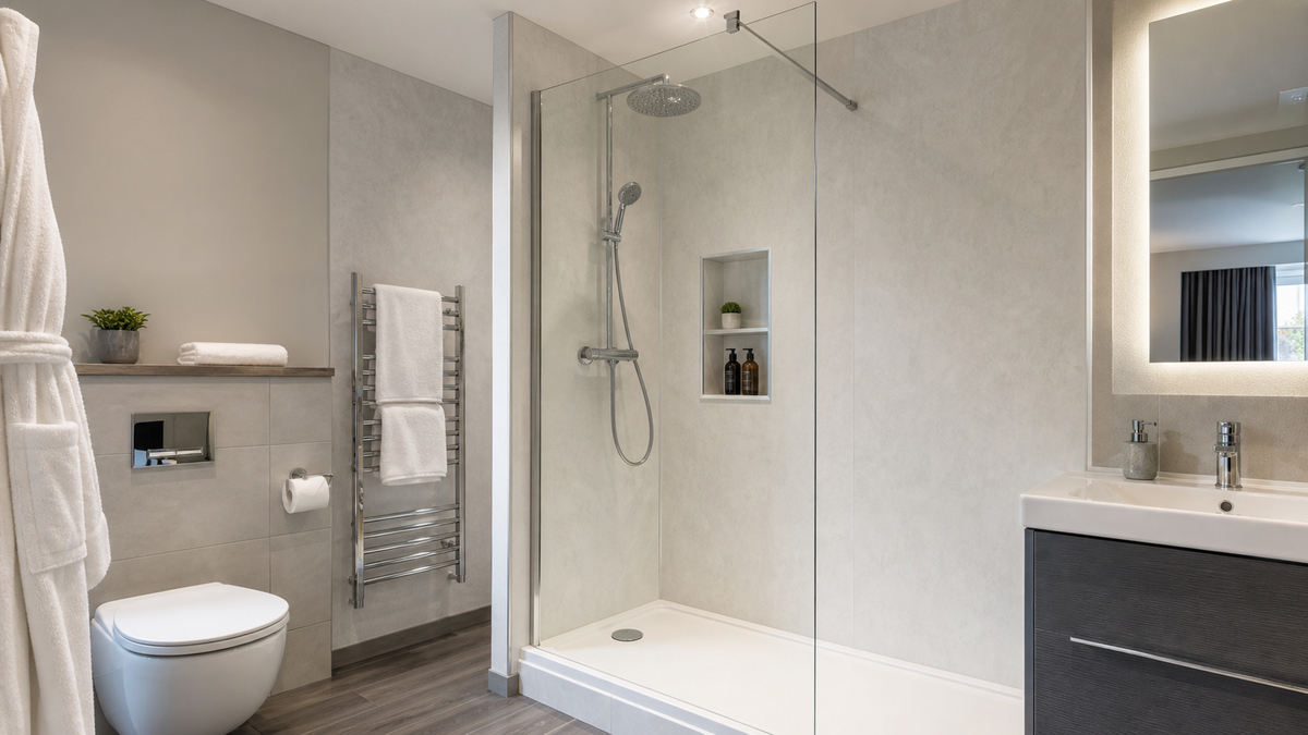 {Tile-Free Bathroom} - UK WaterMark & CE Compliant