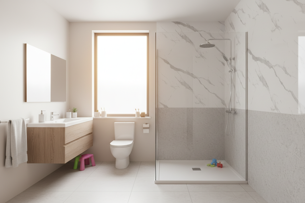 Textured PVC Bathroom Panel
